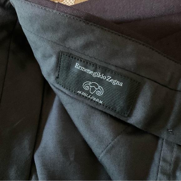 Ermenegildo Zegna Men’s Wool Dress Pants, Brown, Real Luxury! 36” X 34” - Picture 2 of 13